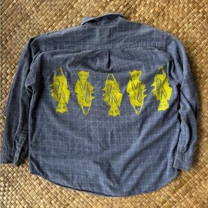 Bass men’s HANDPRINTED flannel